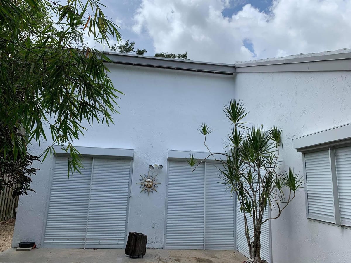 After: Wall & shutter soft wash